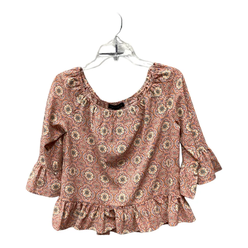 Trendy Looks Top 3/4 Sleeve By Sanctuary In Pink, Size: S