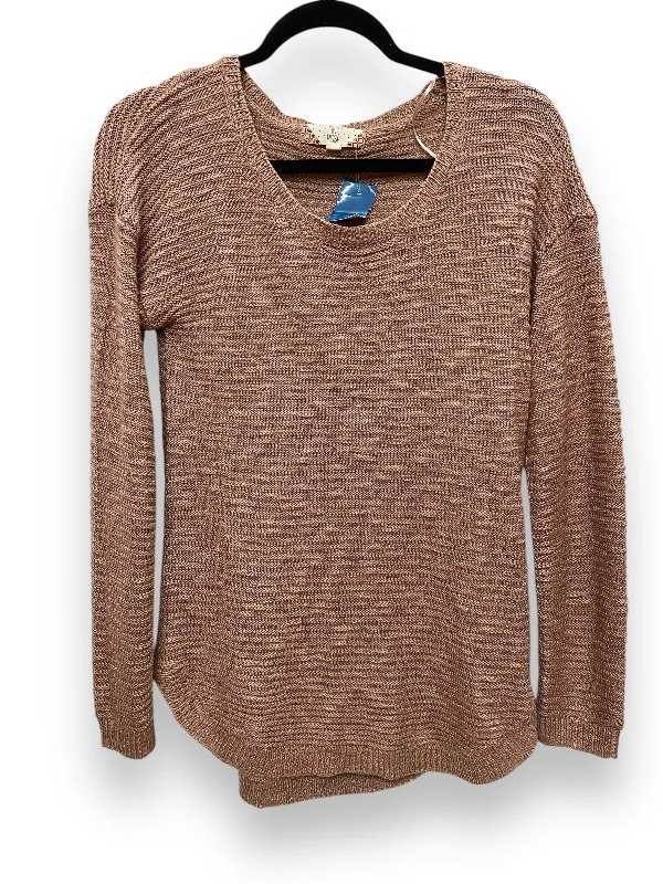 New Autumn And Winter Styles Top Long Sleeve By Pink Rose In Pink, Size: M
