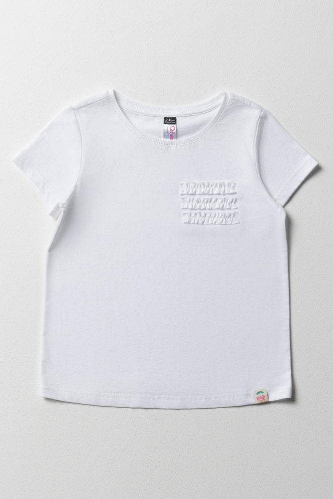 Elegant And Lazy Short Sleeve T-Shirt White