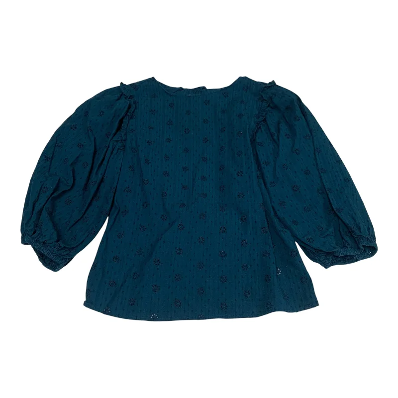 Youthful Street Fashion Top Long Sleeve By Universal Thread In Blue, Size: S