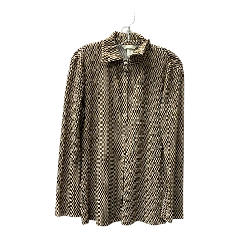 Versatile Itinerary Top Ls By H&M In Brown, Size:M