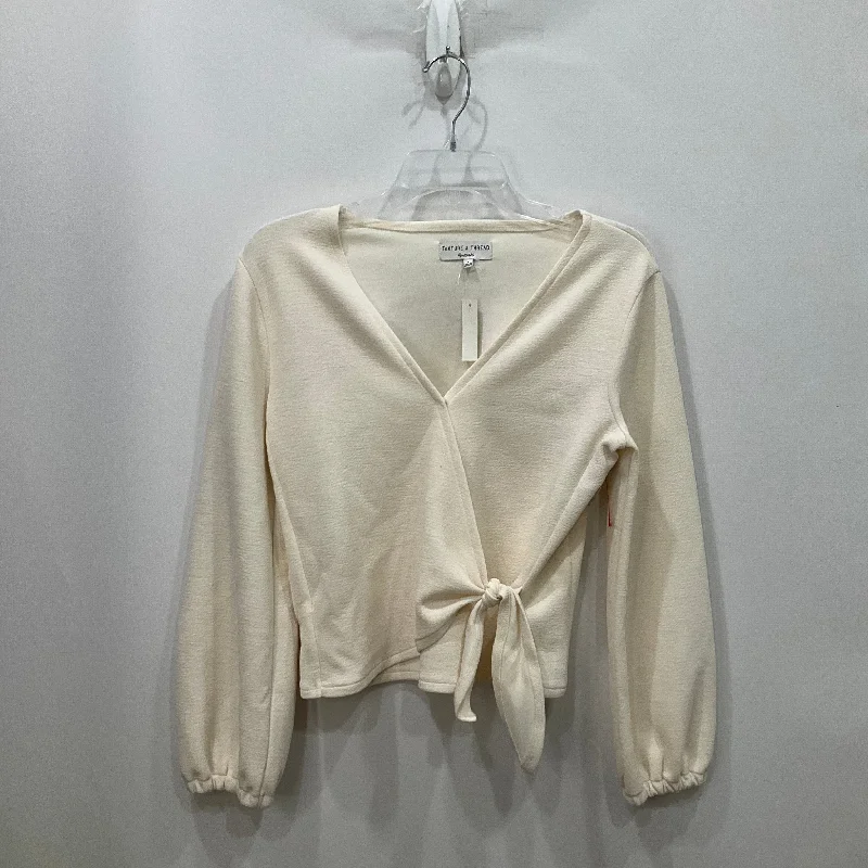 Autumn Selection Top Long Sleeve By Madewell In Cream, Size: S