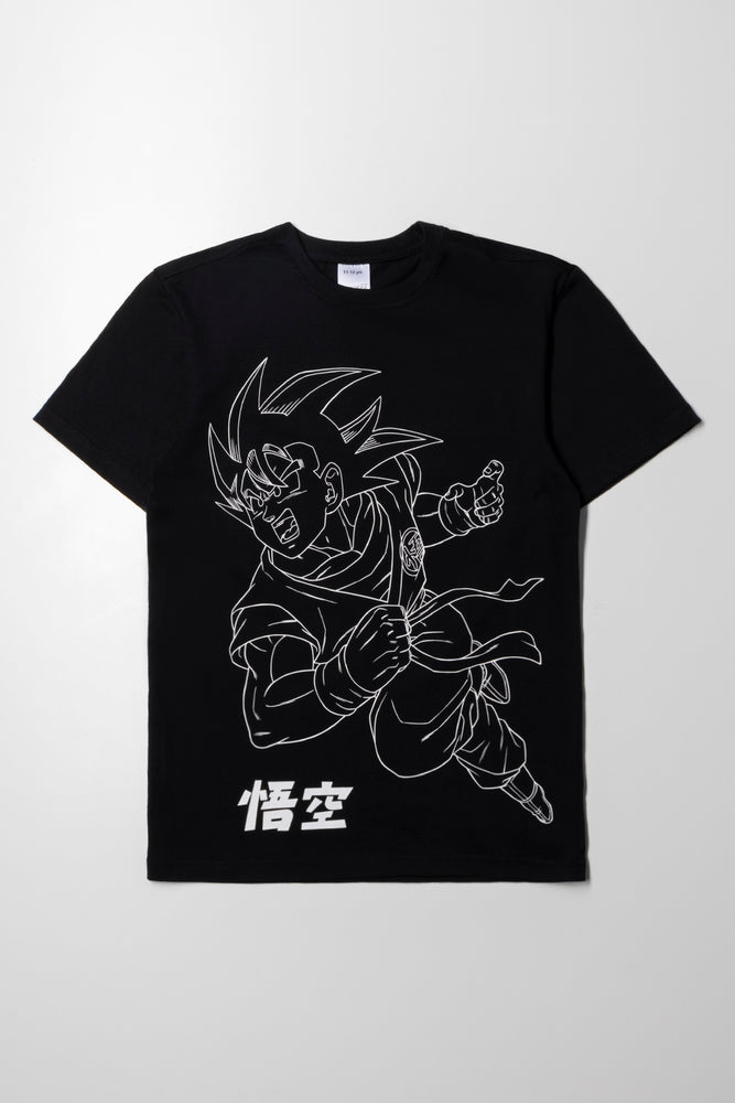 Unique Design Dragon Ball T-Shirt Black