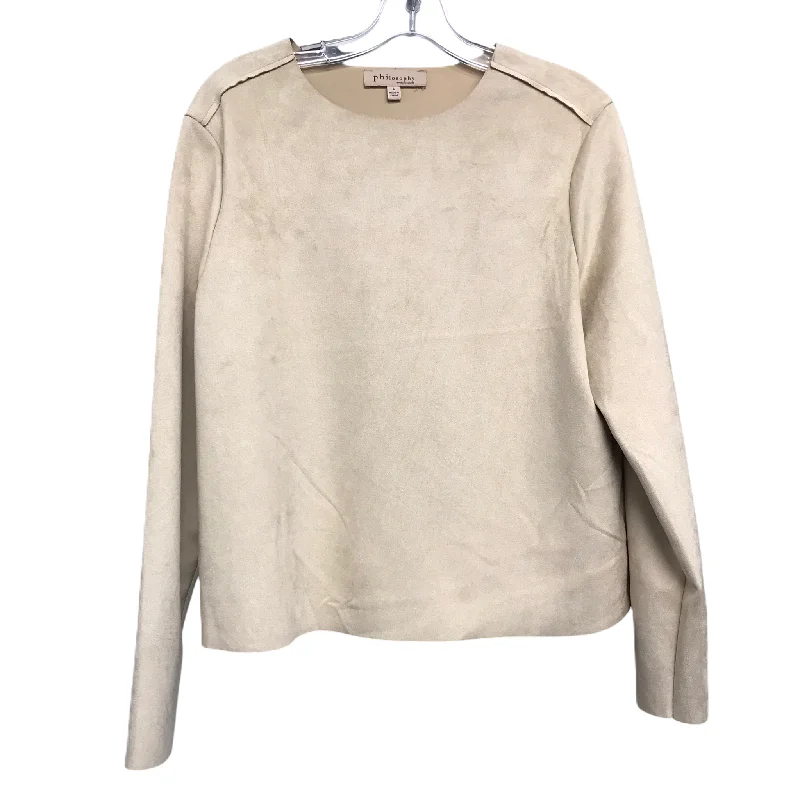 Personalized Series Top Long Sleeve By Philosophy In Beige, Size: L