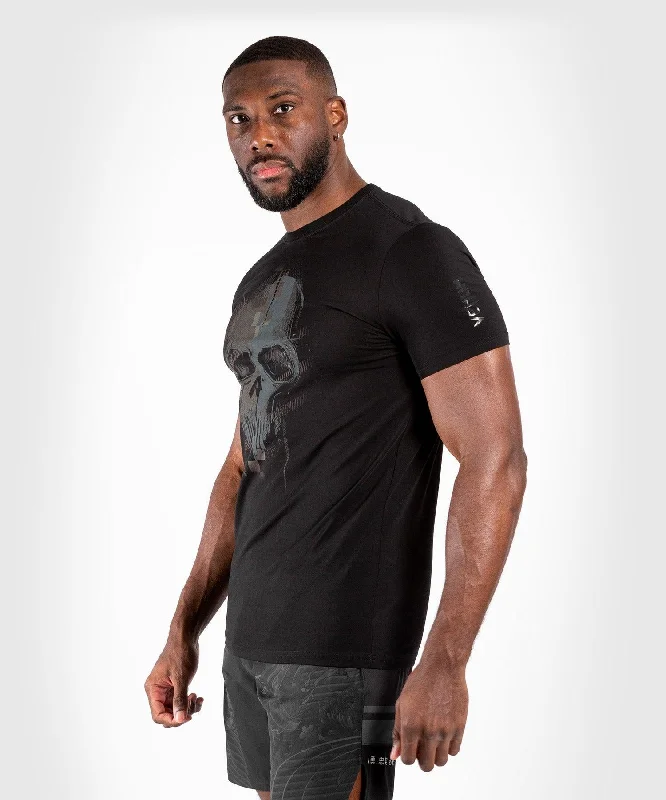 Luxury Customization Venum Skull T-shirt - Black/Black
