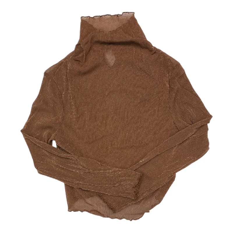 Classic And Versatile Top Long Sleeve By Cmc In Brown, Size: M