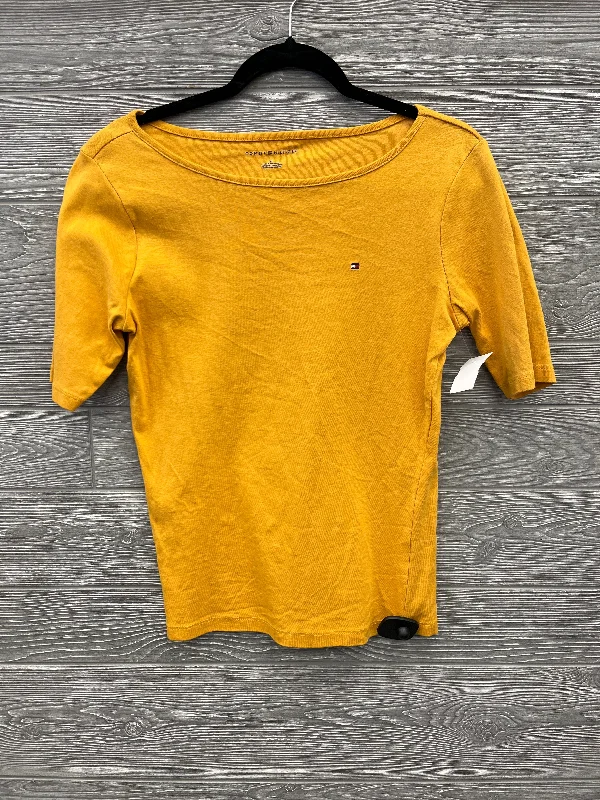 Casual Elegance Top 3/4 Sleeve By Tommy Hilfiger In Yellow, Size: M