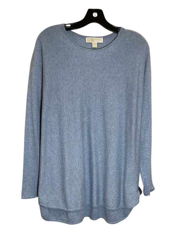 Soft Casuals Top Long Sleeve By Michael By Michael Kors In Blue, Size: L