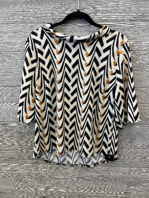 Chic Comfort Top 3/4 Sleeve By Clothes Mentor In Black, Size: S