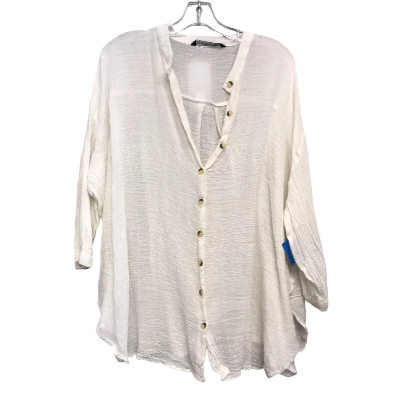 Cozy Essentials Top Ls By Zara In White, Size:S
