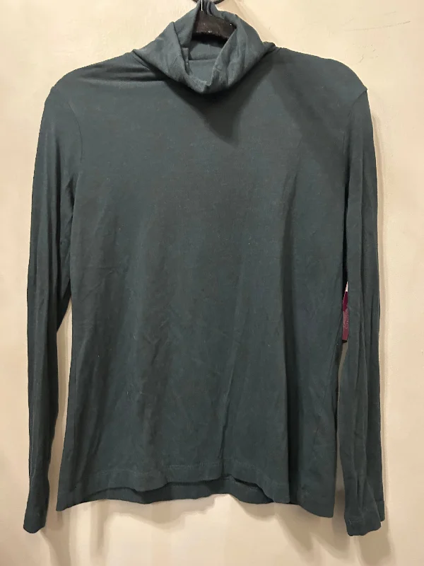 Elegant Design Top Long Sleeve By Banana Republic In Grey, Size: M