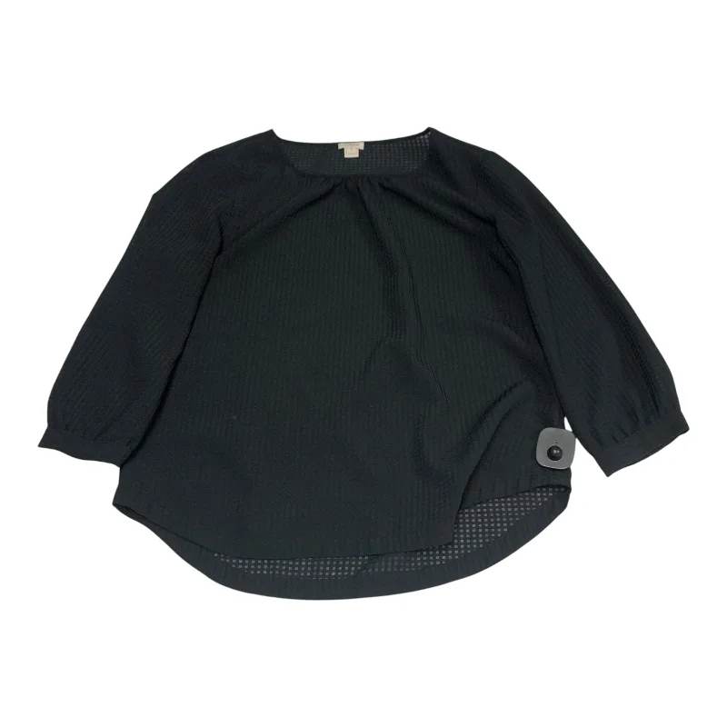 Street Cool Top Long Sleeve By J. Crew In Black, Size: S