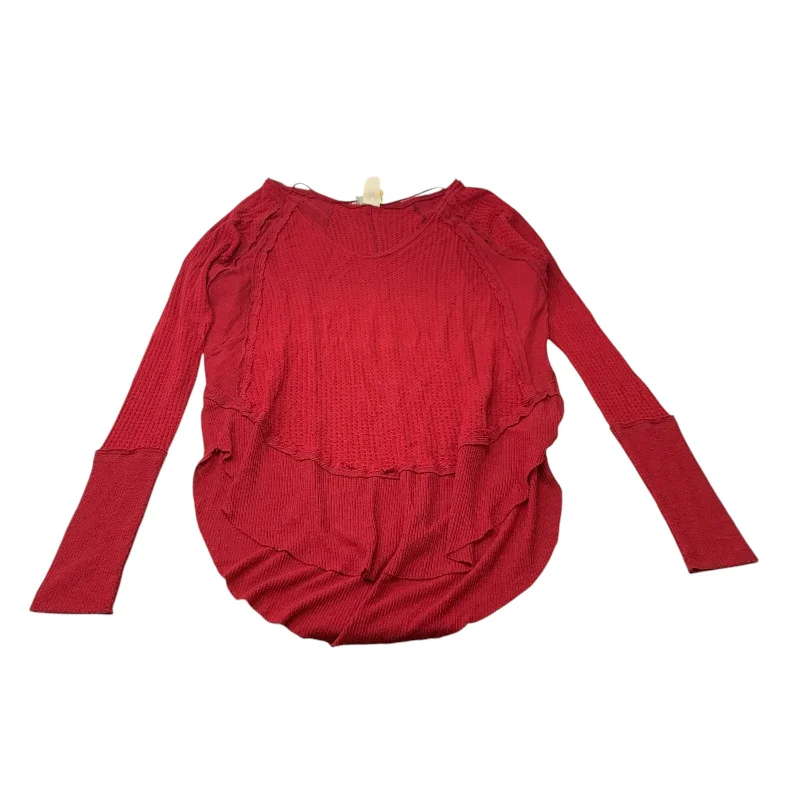 Floral Prints Tunic Long Sleeve By We The Free In Red, Size: Xs