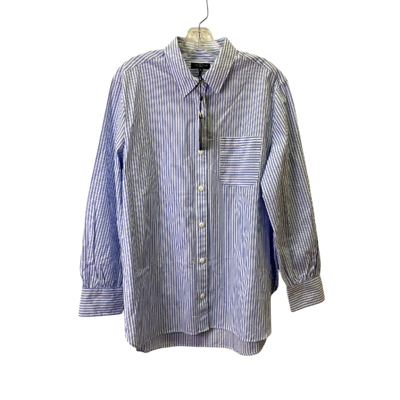 Comfortable Fashion TOP LS by RAG AND BONE In STRIPED PATTERN, Size: L