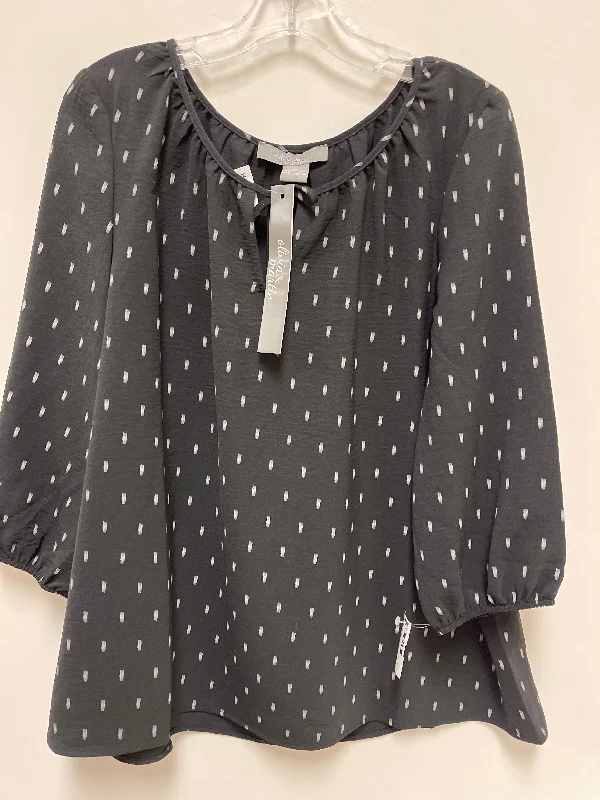Comfortable Mind Top Long Sleeve By Clothes Mentor In Black, Size: Xl