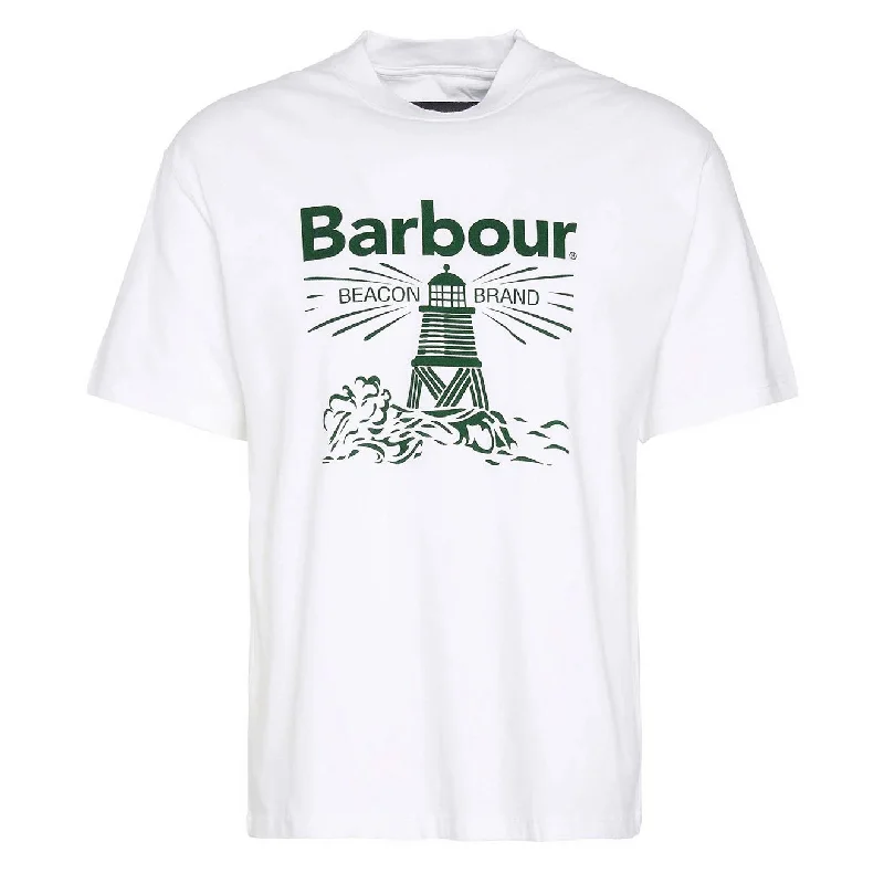 Chic Outfits Barbour Pell Oversized Graphic T-Shirt White