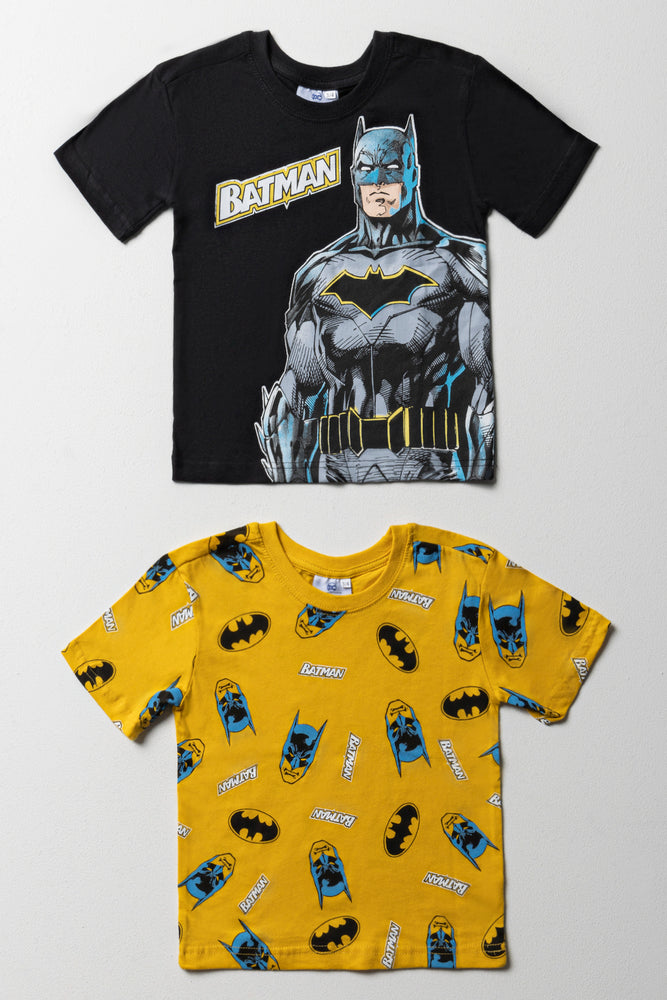 Lazy Style Batman 2 Pack T- Shirt Black