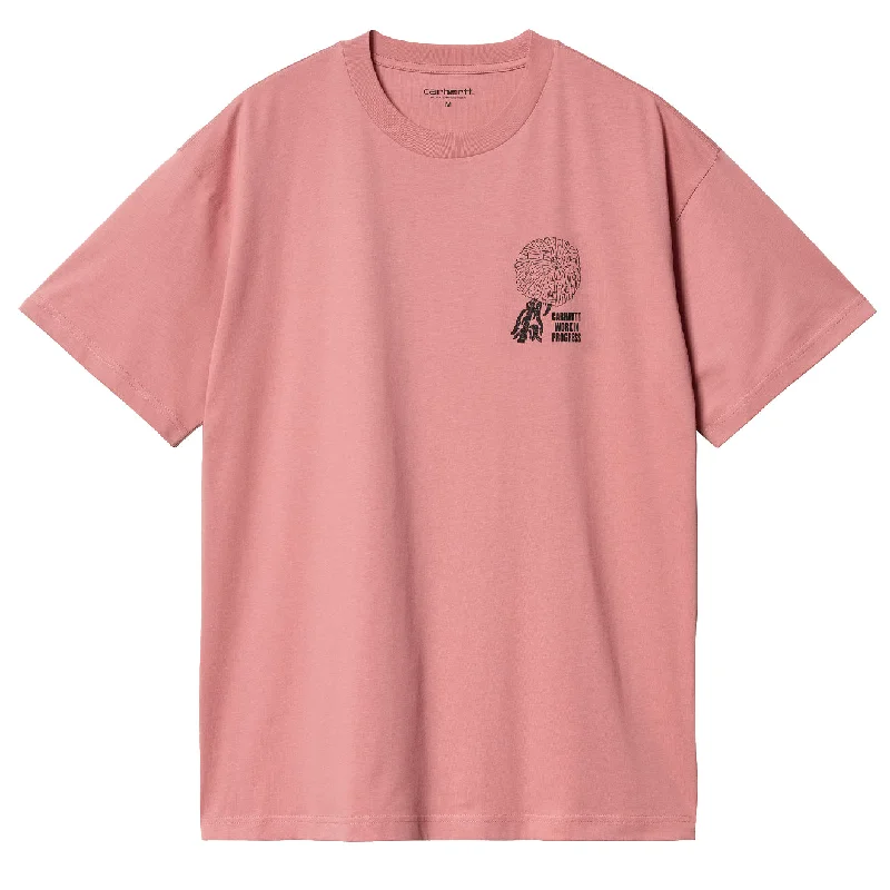 Elegant Fit Carhartt WIP S/S Chrysanthemum T-Shirt Dusty Rose