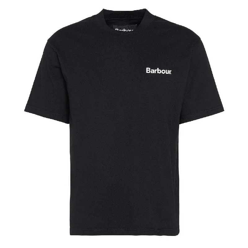 Versatile Outfits Barbour Bowery Oversized Graphic T-Shirt Black