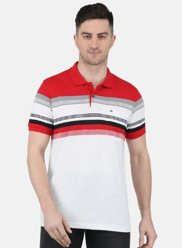 Advanced Customization Men Red Printed T-Shirt