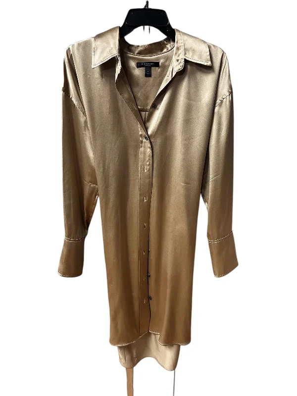 Relaxed Fits Tunic Long Sleeve By Banana Republic In Tan, Size: M