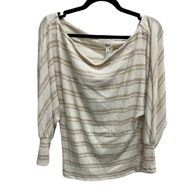 Exclusive Customization Top 3/4 Sleeve By Bke In Cream, Size: S