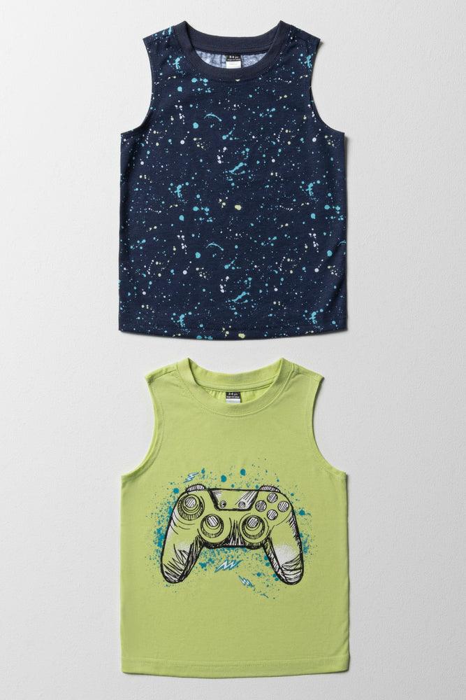 Stylish Wear 2 Pack Vest Gaming Lime