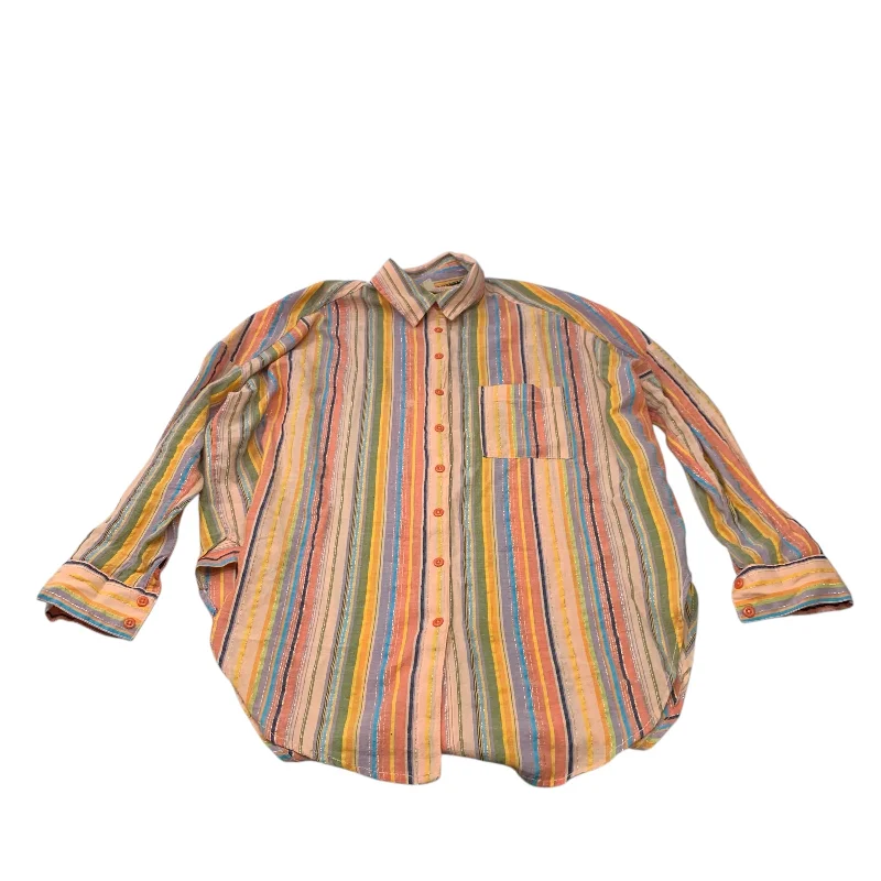 Fashionable And Fashionable Top Long Sleeve By Pilcro In Multi-colored, Size: Xs