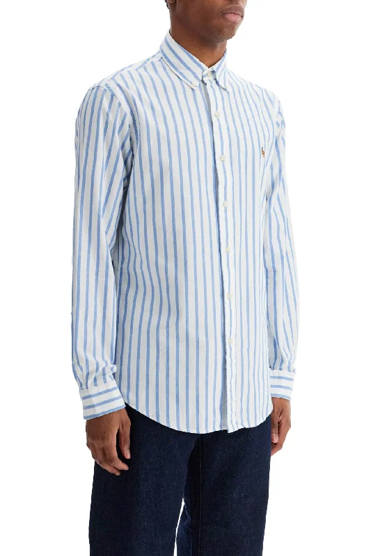 Cozy Essentials Polo Ralph Lauren Custom Fit Shirt In Striped Oxford