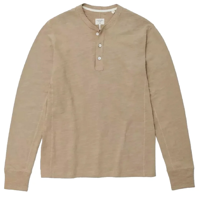 Cozy Knits Rag & Bone Classic Henley Taupe