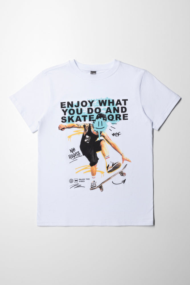 College Style Ss Printed T-Shirt