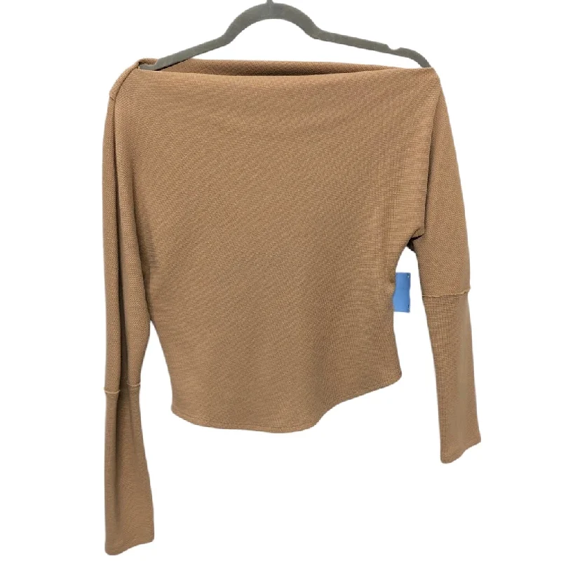 Soft Fabrics Top Long Sleeve By We The Free In Tan, Size: S