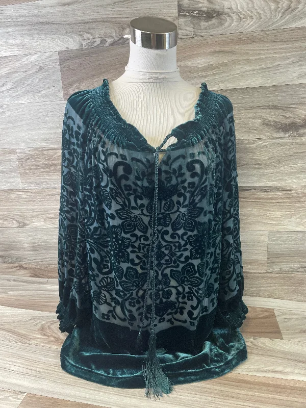 European Plan Top 3/4 Sleeve By Sundance In Green, Size: S