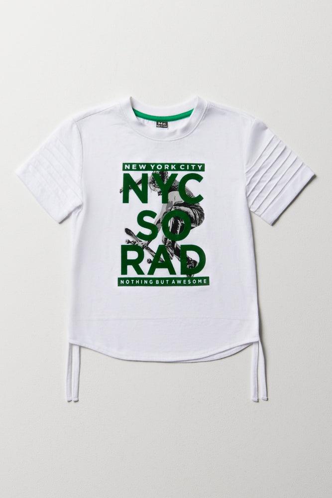 Elegant Wear Short Sleeve T-Shirt White