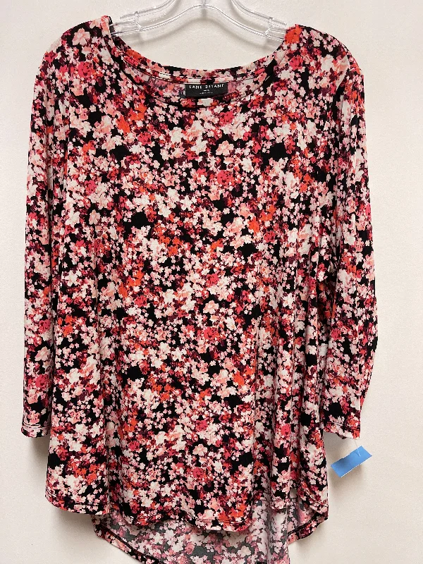 Cozy Fitting Top Long Sleeve By Lane Bryant In Floral Print, Size: Xl