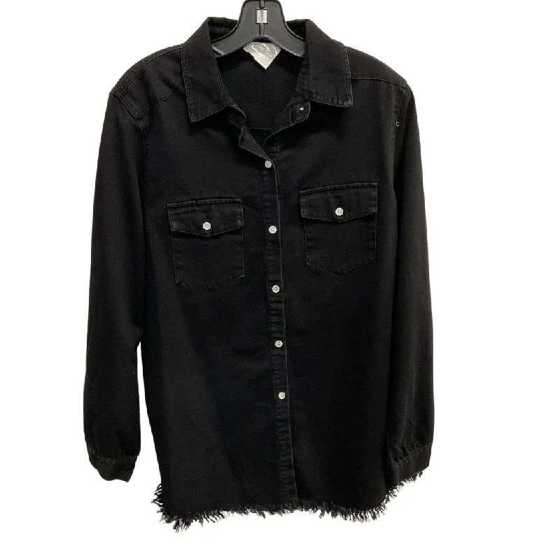 Fashion Comfort Top Long Sleeve By Clothes Mentor In Black, Size: M