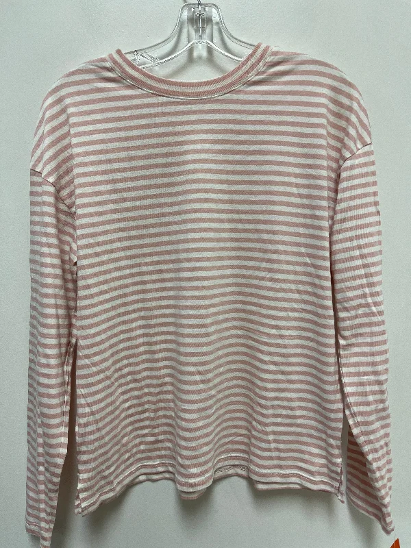 Sports Trend Top Long Sleeve By A New Day In Pink, Size: S