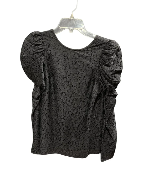 Relaxed Clothing Top Long Sleeve By Kate Spade In Black, Size: Xs