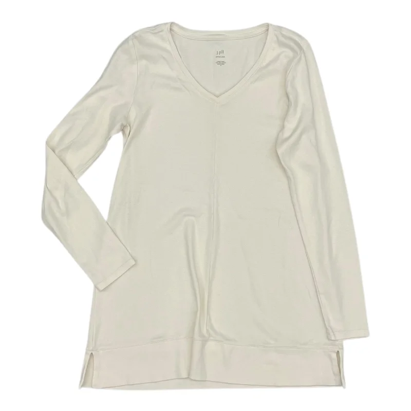 High Street Series Tunic Ls By J. Jill In Cream, Size:S