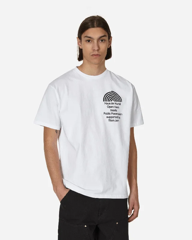 Classic Style Slam Jam Open Haus T-Shirt White