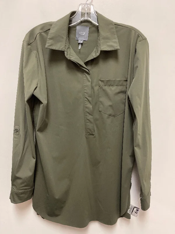 Knowledge And Elegance Tunic Long Sleeve By Lysse In Green, Size: S