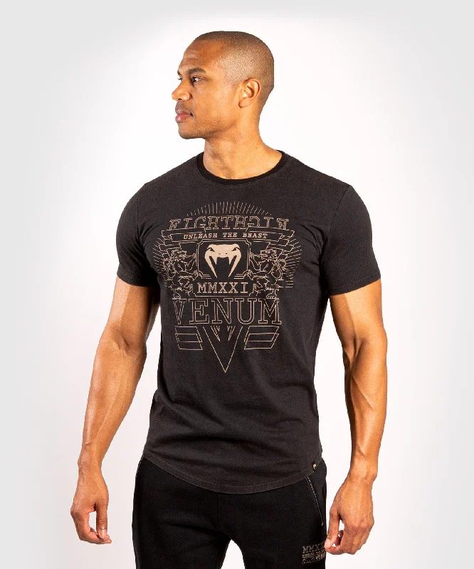 Comfortable Sweaters Venum Lions21 T-shirt - Black/Sand