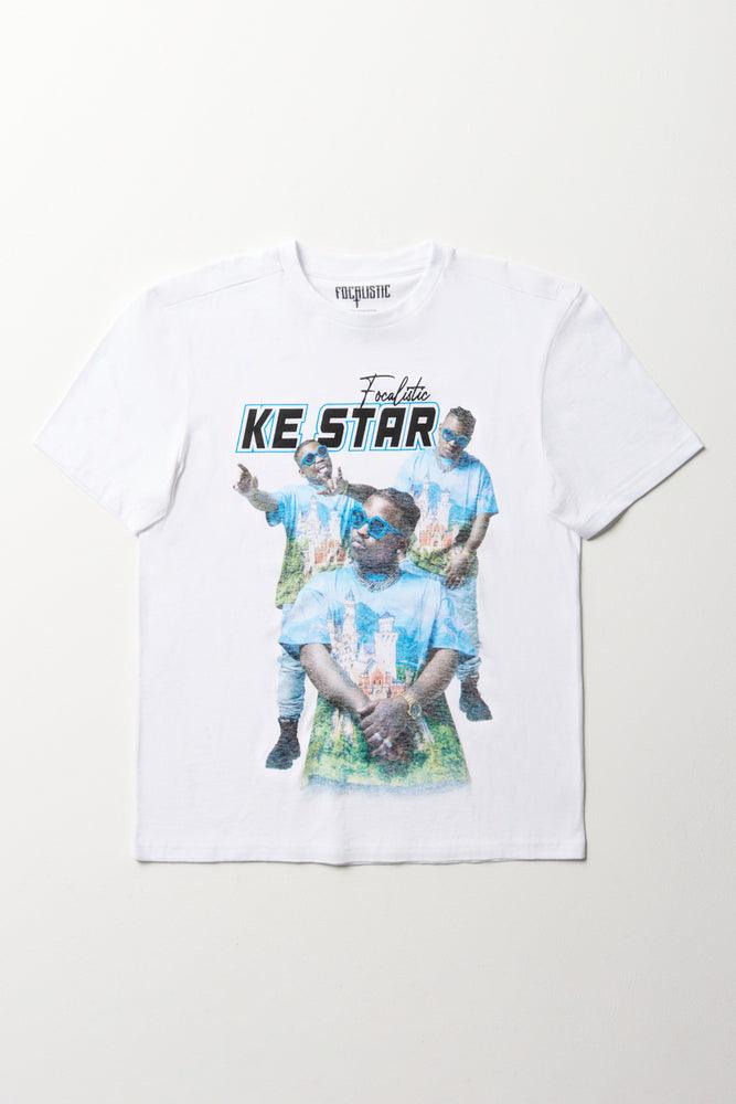 Classic Retro Focalistic Short Sleeve T-Shirt White