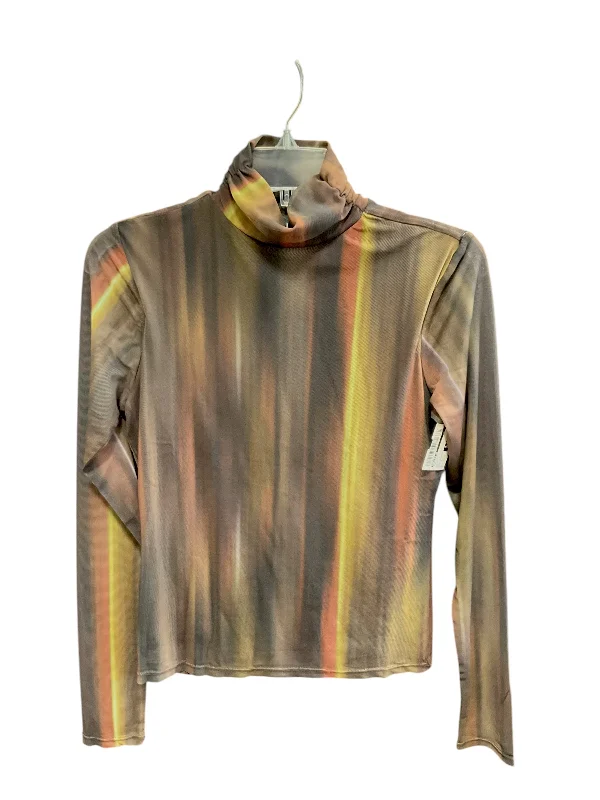 Retro Design Top Long Sleeve By Bailey 44 In Multi-colored, Size: S