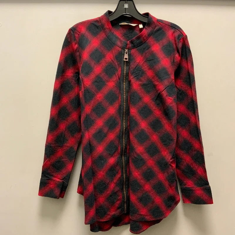 Free And Casual Top Long Sleeve By Soft Surroundings In Red, Size: M