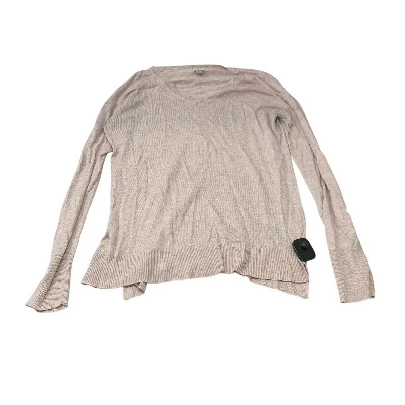 Comfortable Fashion Top Long Sleeve Basic By A New Day In Pink, Size: M