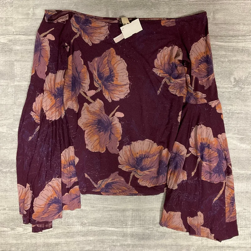Urban Style Top Long Sleeve By We The Free In Floral Print, Size: L