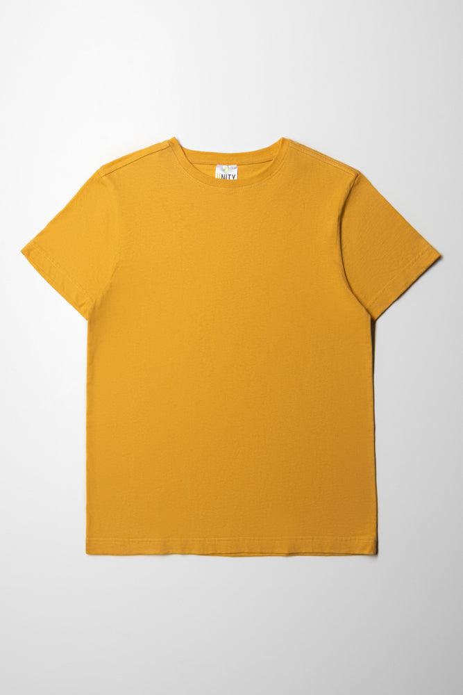 Relaxed Fit Wear Crew Neck T-Shirt Yellow