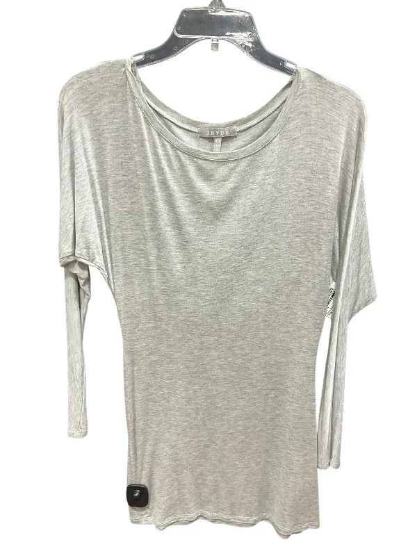 Comfortable Fitwear Tunic Long Sleeve By Clothes Mentor In Grey, Size: Xs