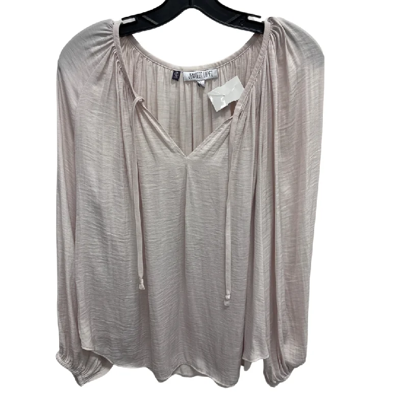 Warm Chic Outfits Top Long Sleeve By Jennifer Lopez In Cream, Size: L
